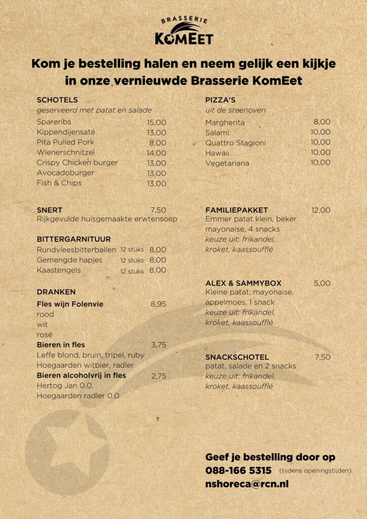 Afhaalkaart-winter-2021-Brasserie-KomEet Noordster Dwingeloo