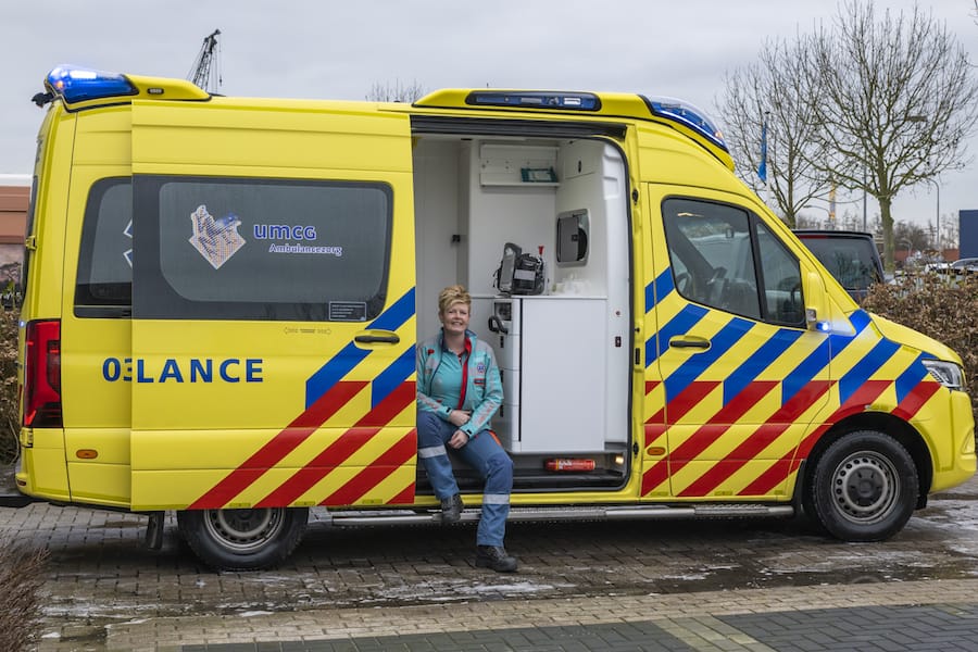 Marjan van Noord laat zich vaccineren