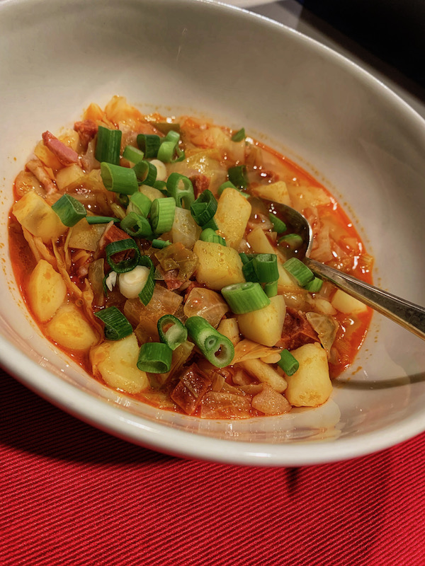 Portugese Caldo Verde met Chorizo