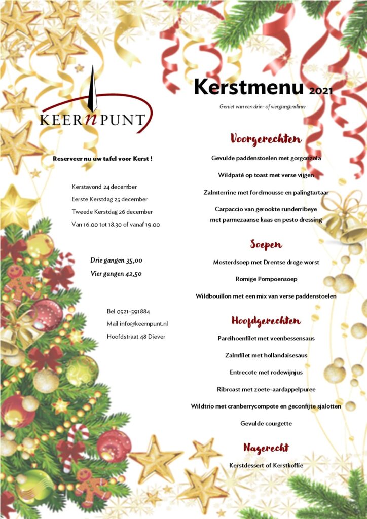 Kerstmenu 't Keernpunt