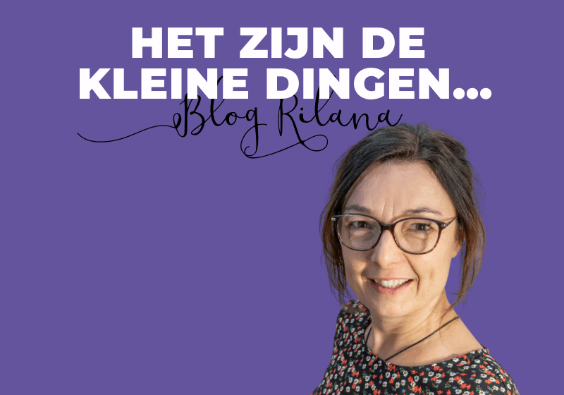 Het zijn de kleine dingen…